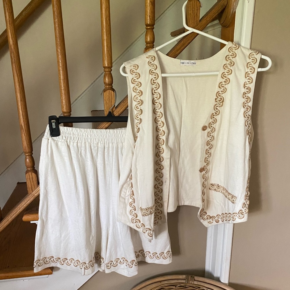 90s Vintage Tee ‘n Tee shorts and vest combo